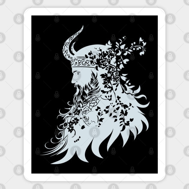 Ornate Viking Warrior – Norse Mythology Meets Art Magnet by TuncGK